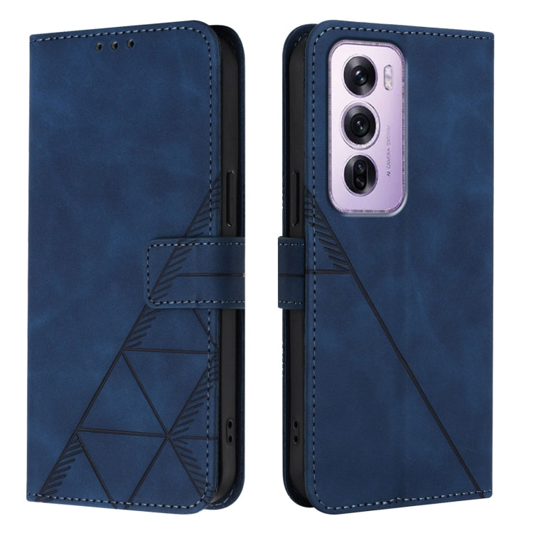For OPPO Reno12 Pro Global Crossbody 3D Embossed Flip Leather Phone Case