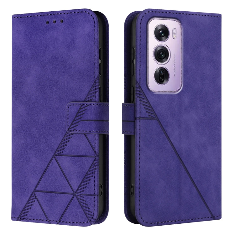 For OPPO Reno12 Pro Global Crossbody 3D Embossed Flip Leather Phone Case