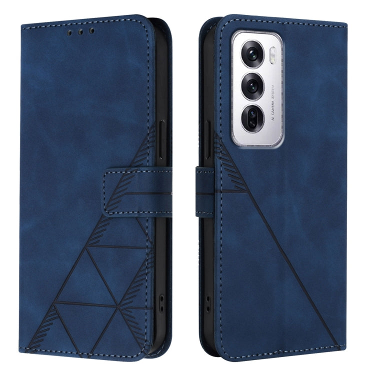 For OPPO Reno12 Global Crossbody 3D Embossed Flip Leather Phone Case