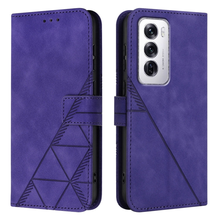 For OPPO Reno12 Global Crossbody 3D Embossed Flip Leather Phone Case