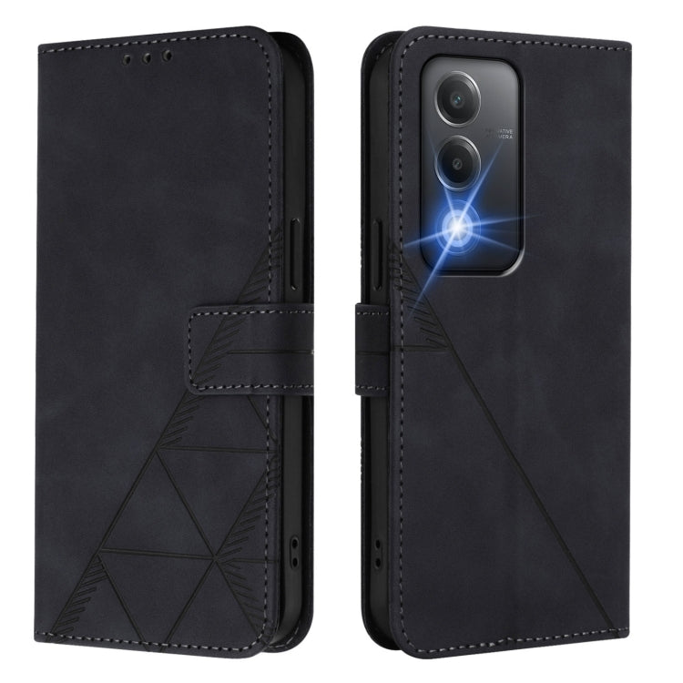 For OPPO A80 5G EU Crossbody 3D Embossed Flip Leather Phone Case