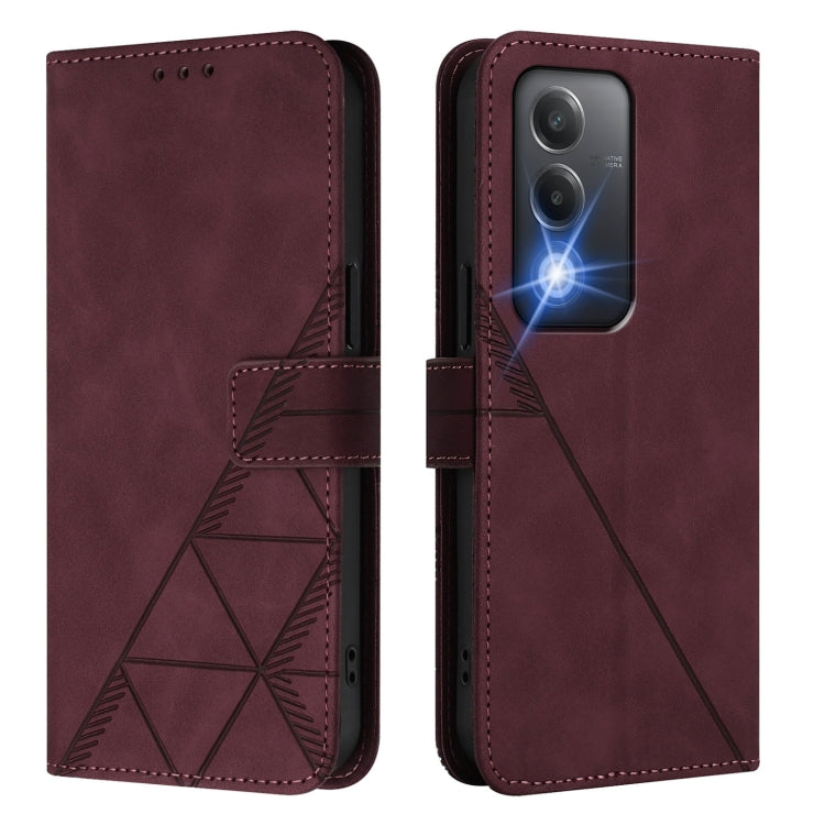 For OPPO A80 5G EU Crossbody 3D Embossed Flip Leather Phone Case