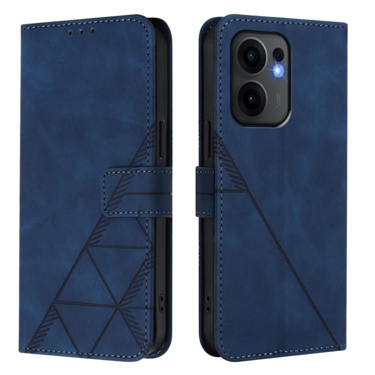 For OPPO Reno13 F 5G Global Crossbody 3D Embossed Flip Leather Phone Case