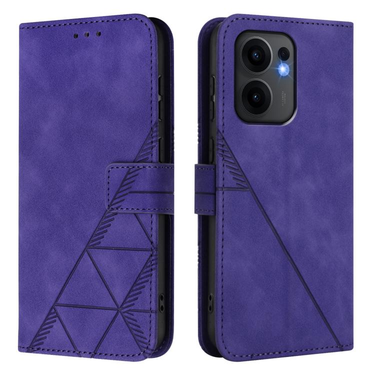 For OPPO Reno13 F 5G Global Crossbody 3D Embossed Flip Leather Phone Case