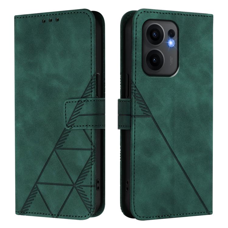 For OPPO Reno13 F 5G Global Crossbody 3D Embossed Flip Leather Phone Case