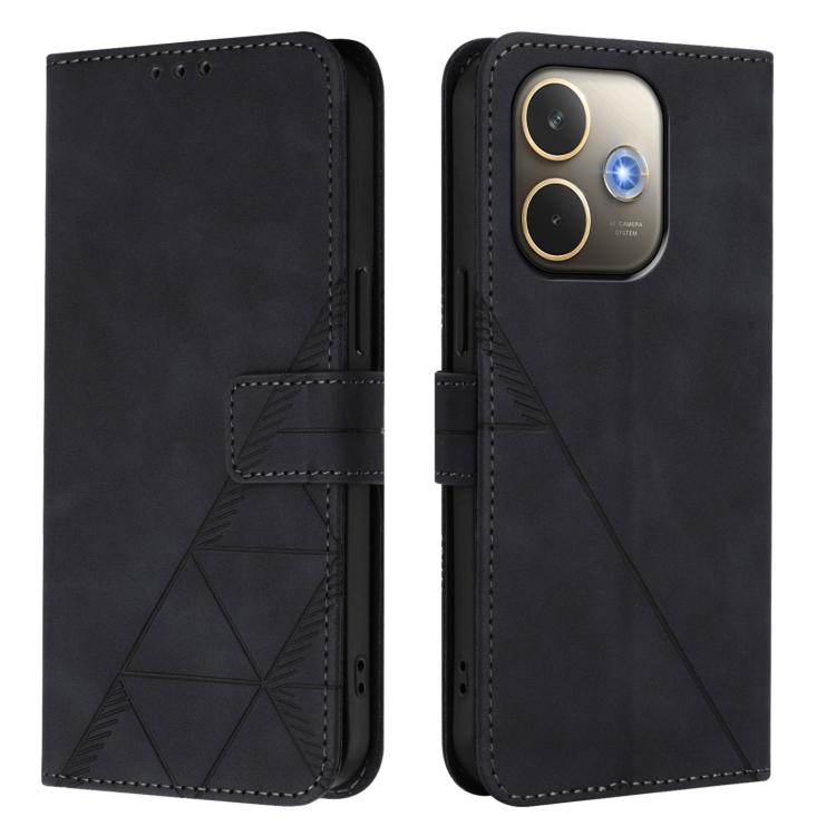 For OPPO A5 Pro 5G Global Crossbody 3D Embossed Flip Leather Phone Case