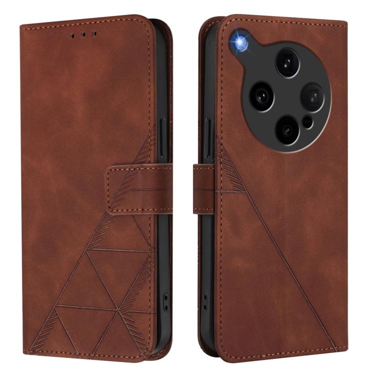 For OPPO Find X8 Ultra 5G Crossbody 3D Embossed Flip Leather Phone Case
