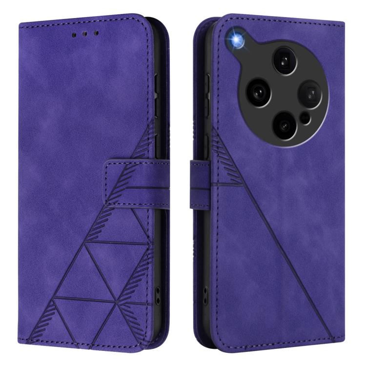 For OPPO Find X8 Ultra 5G Crossbody 3D Embossed Flip Leather Phone Case