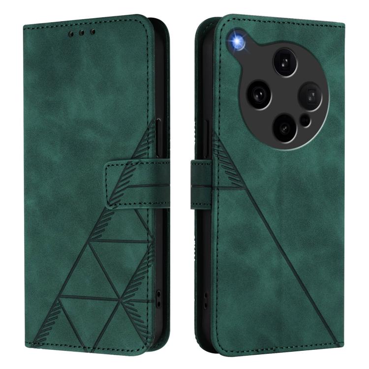 For OPPO Find X8 Ultra 5G Crossbody 3D Embossed Flip Leather Phone Case