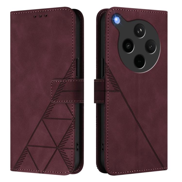 For OPPO Find X8s+ 5G Crossbody 3D Embossed Flip Leather Phone Case