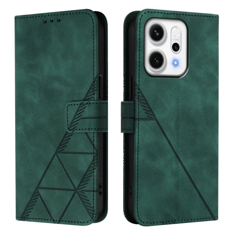 For OPPO Reno14 5G Global Crossbody 3D Embossed Flip Leather Phone Case