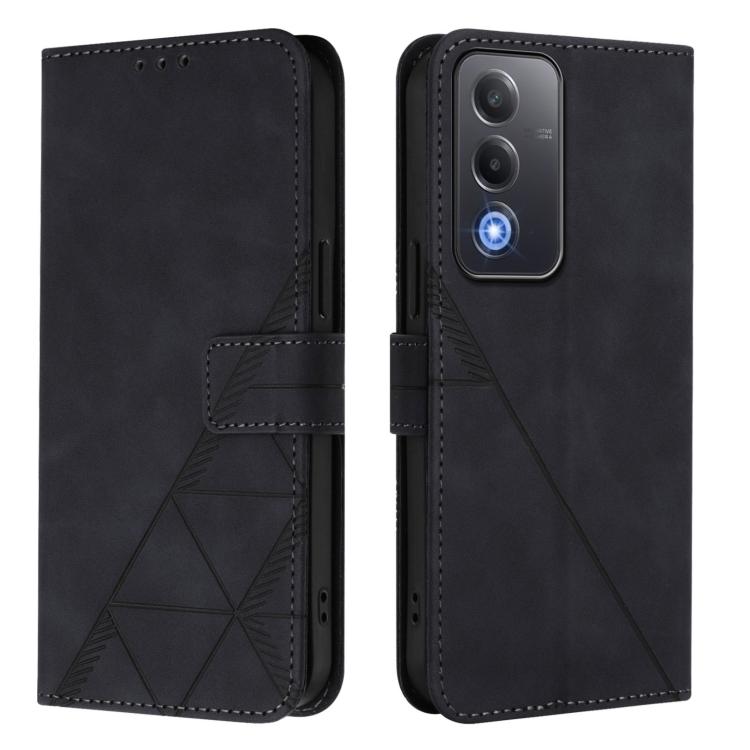 For OPPO A5 5G Global / A3 Pro 5G Global Crossbody 3D Embossed Flip Leather Phone Case