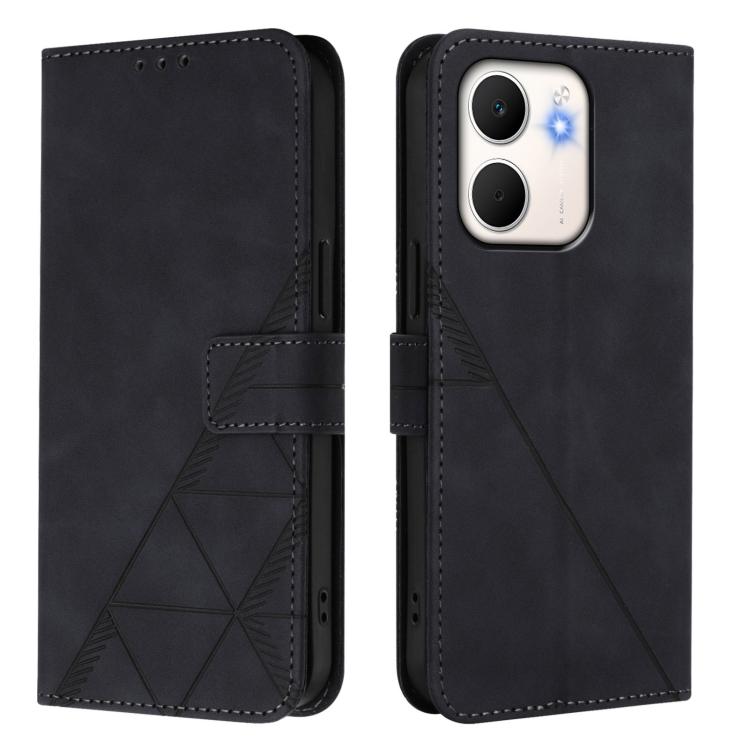 For OPPO A5X 4G / A5X 5G Crossbody 3D Embossed Flip Leather Phone Case