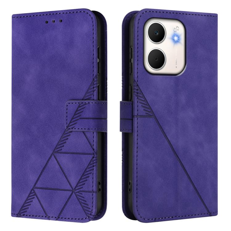 For OPPO A5X 4G / A5X 5G Crossbody 3D Embossed Flip Leather Phone Case
