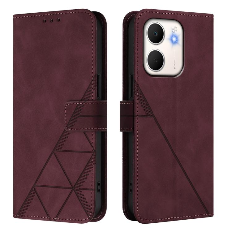 For OPPO A5X 4G / A5X 5G Crossbody 3D Embossed Flip Leather Phone Case