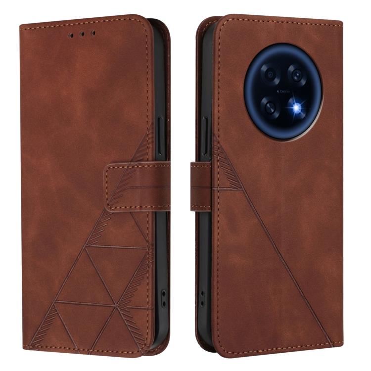 For OPPO A6 GT 5G Crossbody 3D Embossed Flip Leather Phone Case