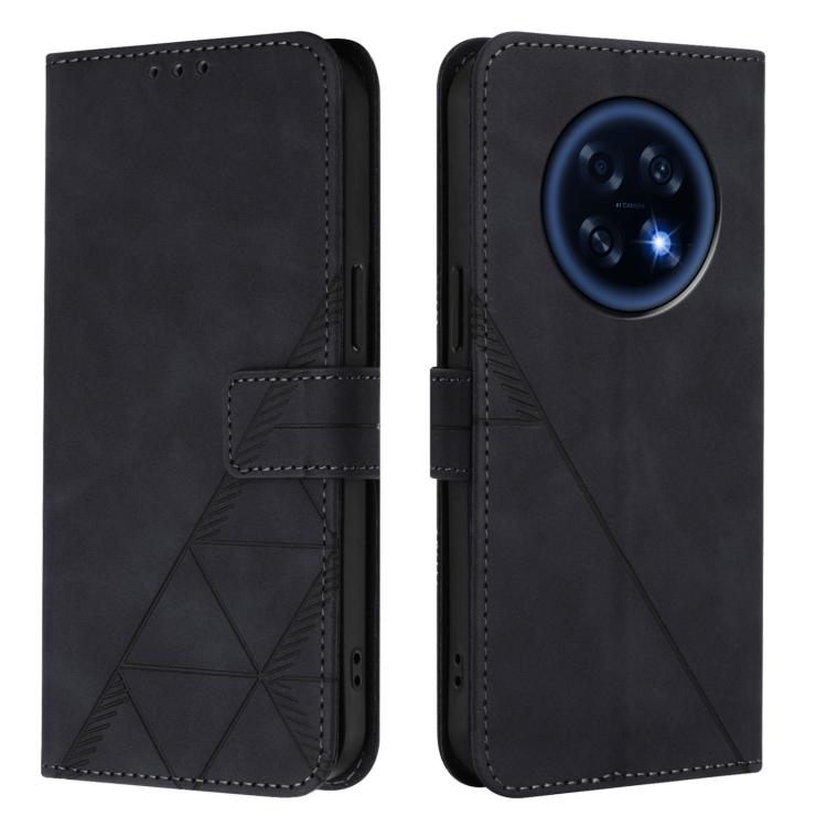 For OPPO A6 GT 5G Crossbody 3D Embossed Flip Leather Phone Case