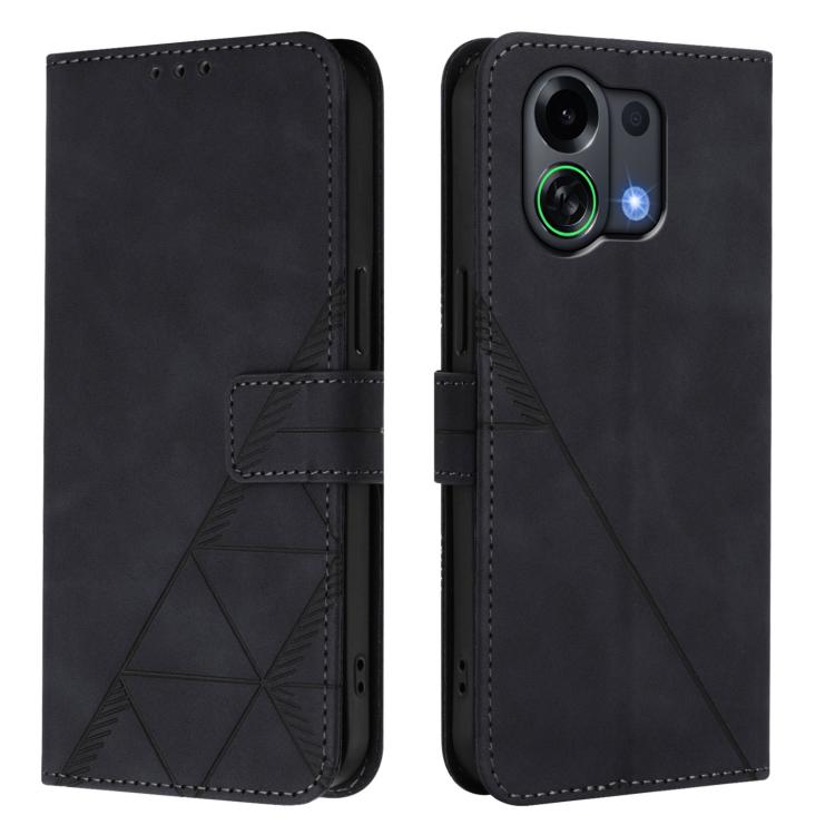 For OPPO K13 Turbo 5G Crossbody 3D Embossed Flip Leather Phone Case
