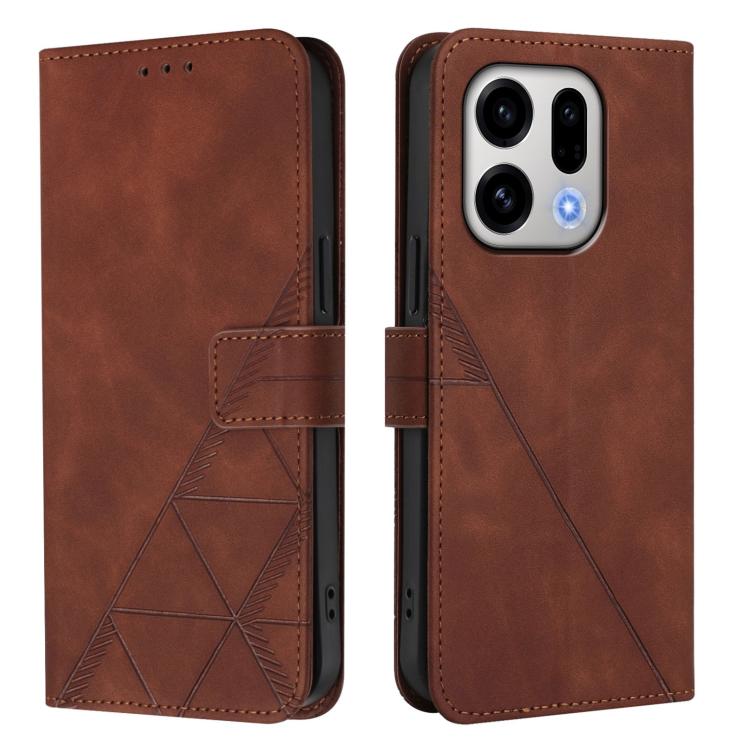 For OPPO Find X9 Crossbody 3D Embossed Flip Leather Phone Case