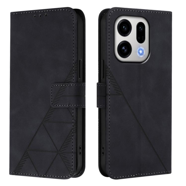 For OPPO Find X9 Crossbody 3D Embossed Flip Leather Phone Case