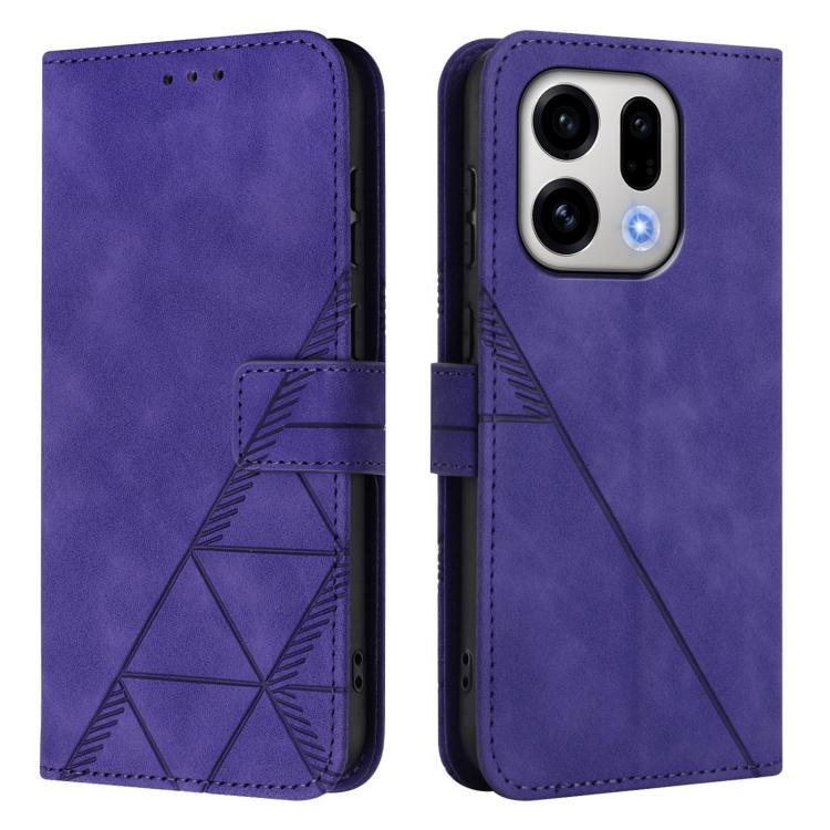 For OPPO Find X9 Crossbody 3D Embossed Flip Leather Phone Case