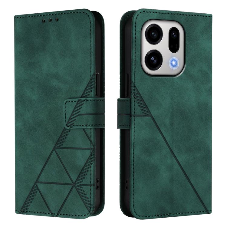 For OPPO Find X9 Crossbody 3D Embossed Flip Leather Phone Case