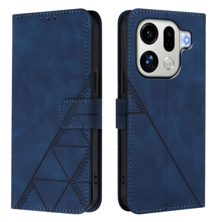 For OPPO Find X9 Pro Crossbody 3D Embossed Flip Leather Phone Case