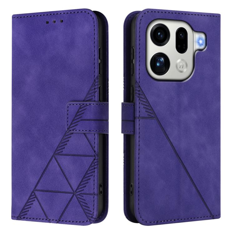For OPPO Find X9 Pro Crossbody 3D Embossed Flip Leather Phone Case