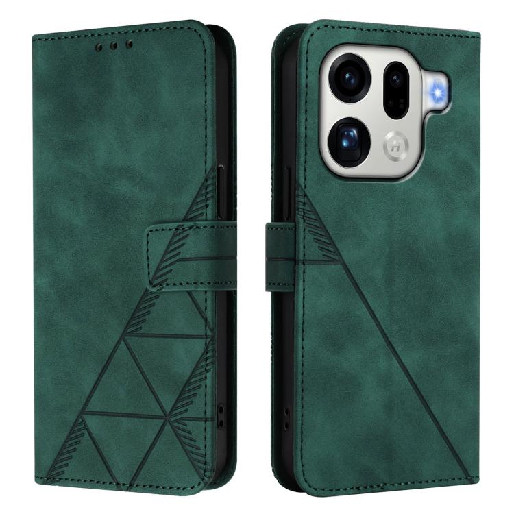 For OPPO Find X9 Pro Crossbody 3D Embossed Flip Leather Phone Case