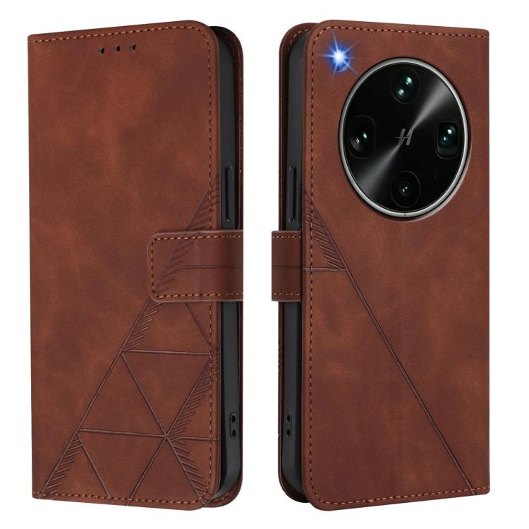 For OPPO Find X9 Ultra Crossbody 3D Embossed Flip Leather Phone Case