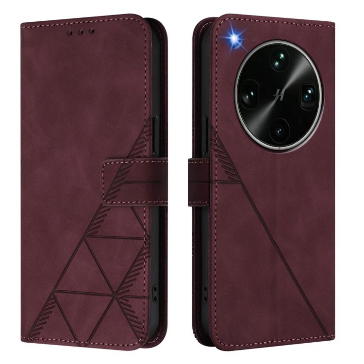 For OPPO Find X9 Ultra Crossbody 3D Embossed Flip Leather Phone Case