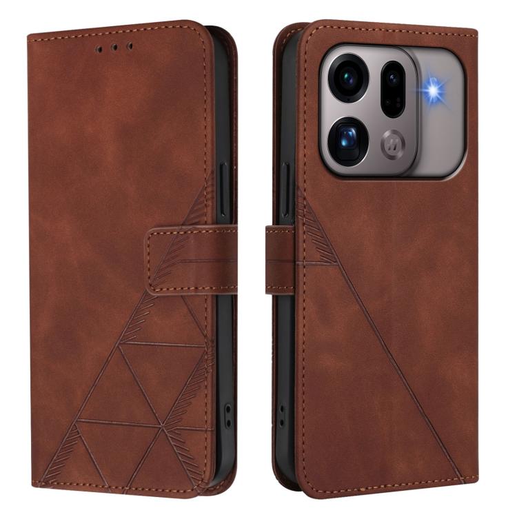 For OPPO Find X9s Pro 5G Crossbody 3D Embossed Flip Leather Phone Case
