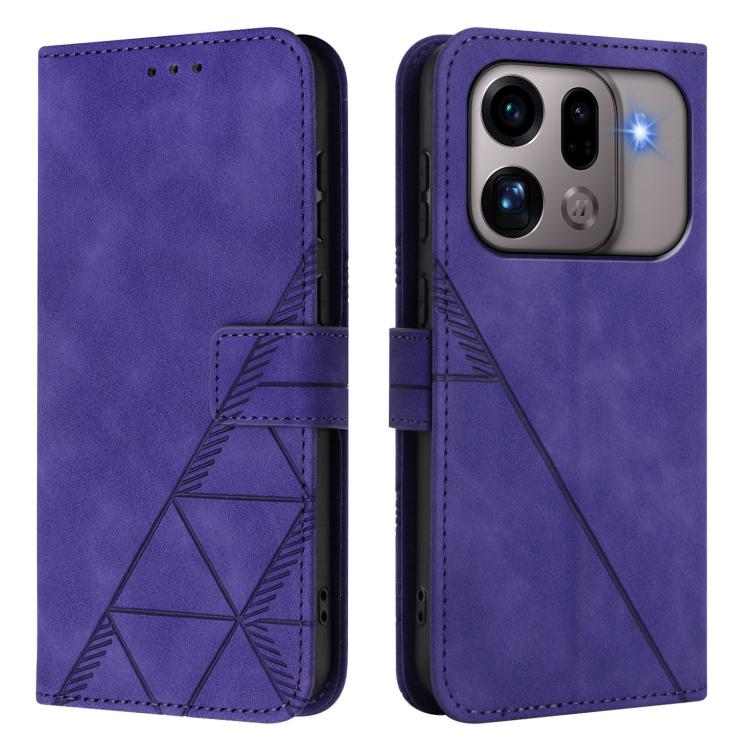 For OPPO Find X9s Pro 5G Crossbody 3D Embossed Flip Leather Phone Case