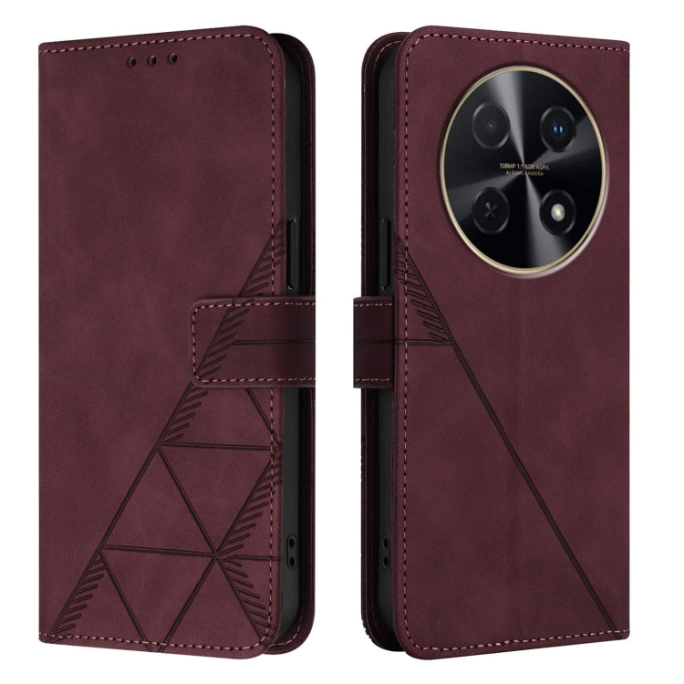For Huawei Nova 12i 4G Global Crossbody 3D Embossed Flip Leather Phone Case
