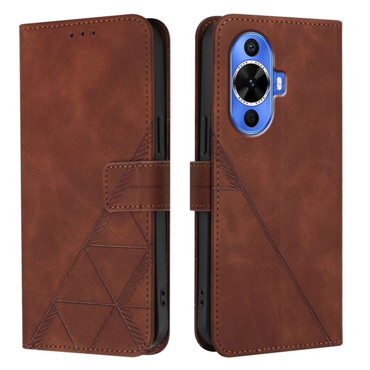 For Huawei Nova 12s 4G Global Crossbody 3D Embossed Flip Leather Phone Case