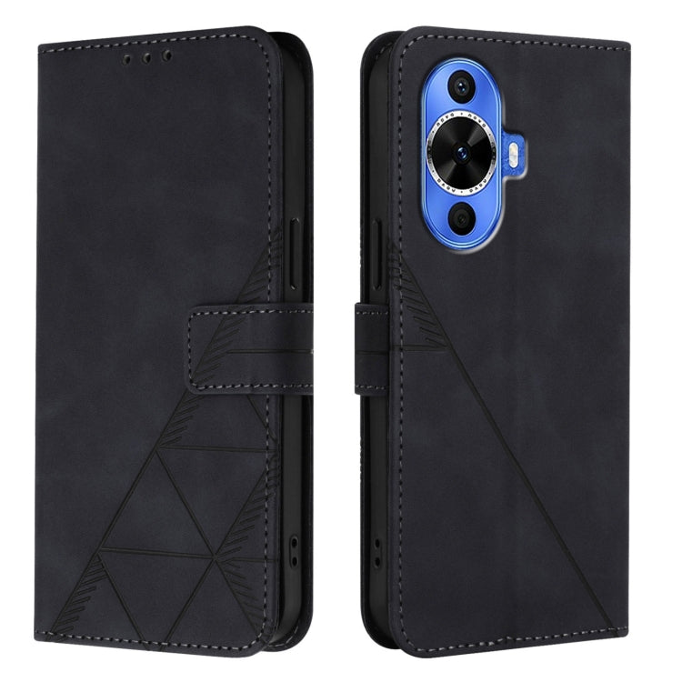 For Huawei Nova 12s 4G Global Crossbody 3D Embossed Flip Leather Phone Case