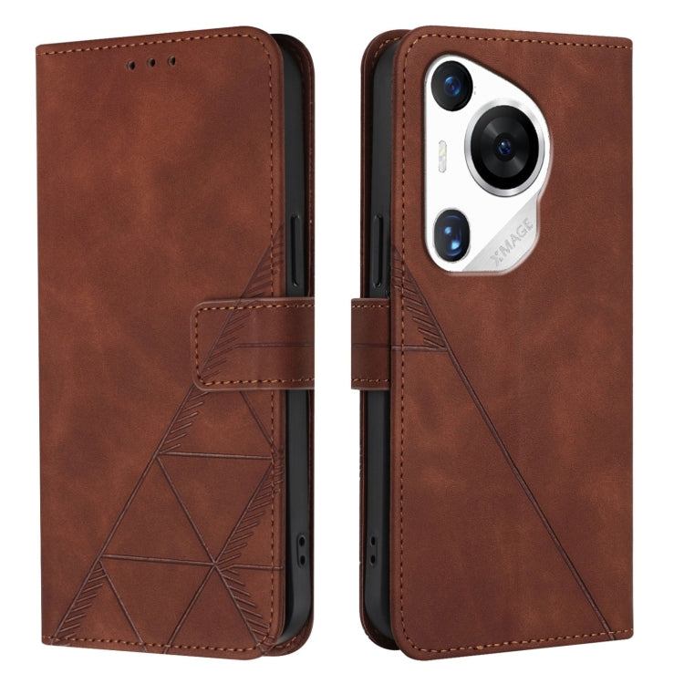 For Huawei Pura 70 Pro Crossbody 3D Embossed Flip Leather Phone Case