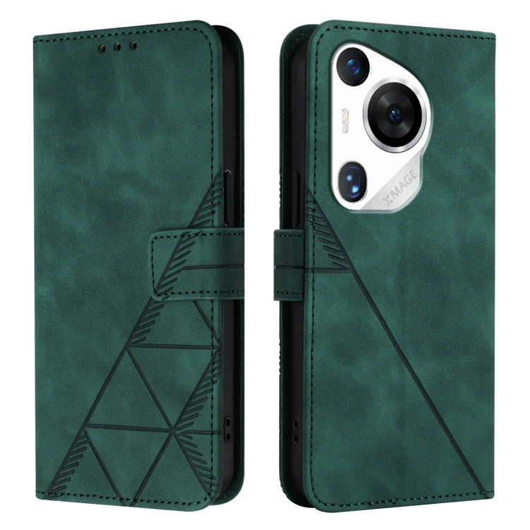 For Huawei Pura 70 Pro Crossbody 3D Embossed Flip Leather Phone Case