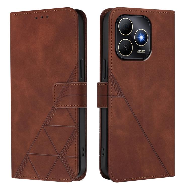 For Huawei Enjoy 80s 4G Crossbody 3D Embossed Flip Leather Phone Case