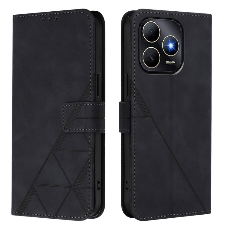 For Huawei Enjoy 80s 4G Crossbody 3D Embossed Flip Leather Phone Case