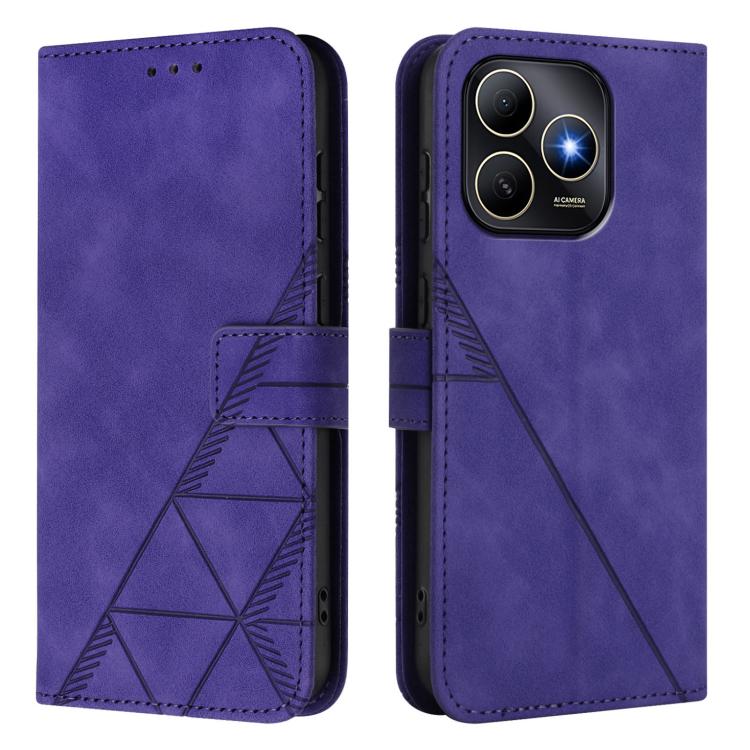 For Huawei Enjoy 80s 4G Crossbody 3D Embossed Flip Leather Phone Case
