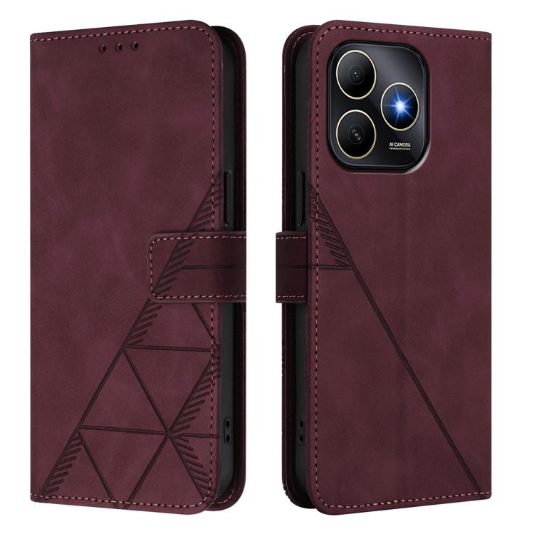 For Huawei Enjoy 80s 4G Crossbody 3D Embossed Flip Leather Phone Case