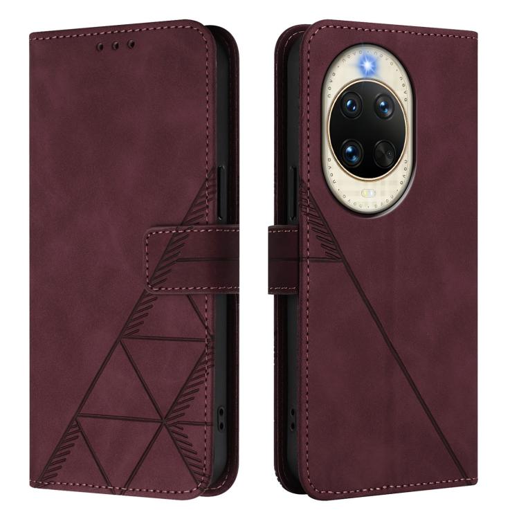For Huawei nova 14 5G Crossbody 3D Embossed Flip Leather Phone Case