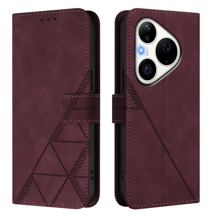 For Huawei Pura 90 Pro 5G Crossbody 3D Embossed Flip Leather Phone Case
