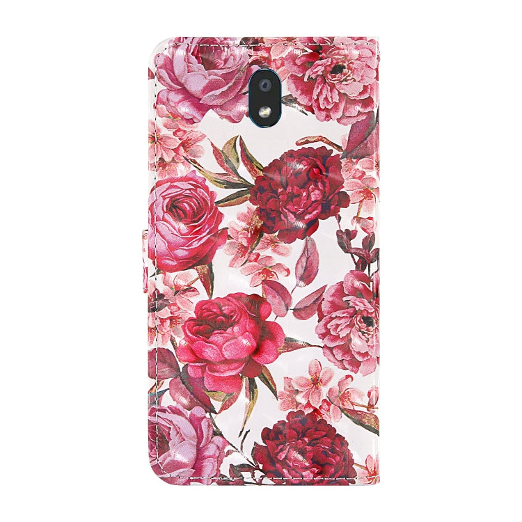 For LG K30 (2019) 3D Painting Colored Drawing Pattern Horizontal Flip TPU + PU Leather Case with Holder & Card Slots & Wallet & Lanyard