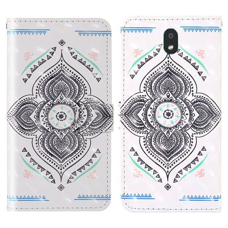 For LG K30 (2019) 3D Painting Colored Drawing Pattern Horizontal Flip TPU + PU Leather Case with Holder & Card Slots & Wallet & Lanyard