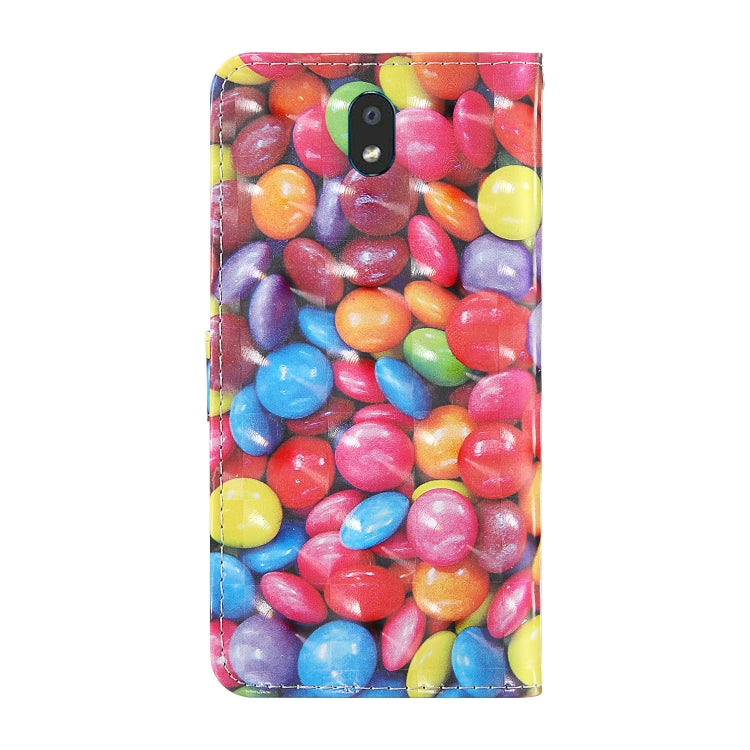 For LG K30 (2019) 3D Painting Colored Drawing Pattern Horizontal Flip TPU + PU Leather Case with Holder & Card Slots & Wallet & Lanyard