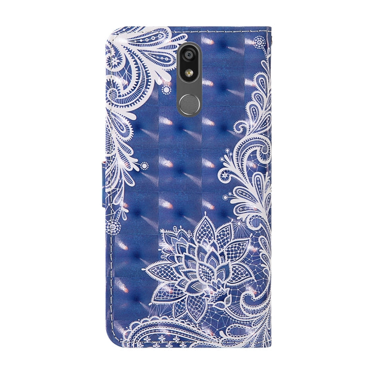 For LG K40 (2019) 3D Painting Colored Drawing Pattern Horizontal Flip TPU + PU Leather Case with Holder & Card Slots & Wallet & Lanyard