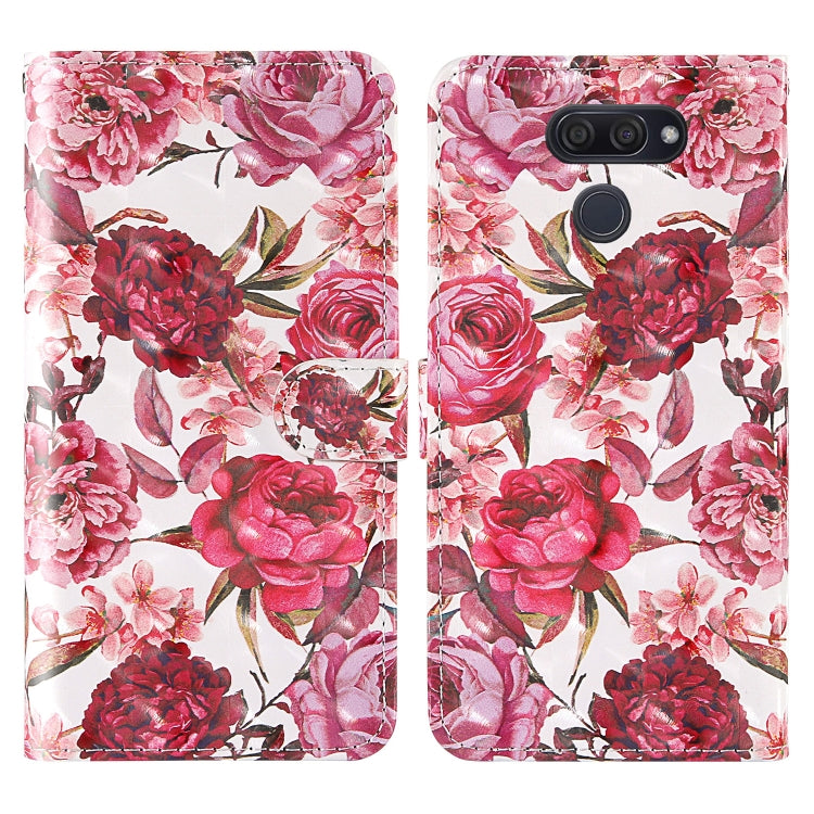 For LG K50 3D Painting Colored Drawing Pattern Horizontal Flip TPU + PU Leather Case with Holder & Card Slots & Wallet & Lanyard