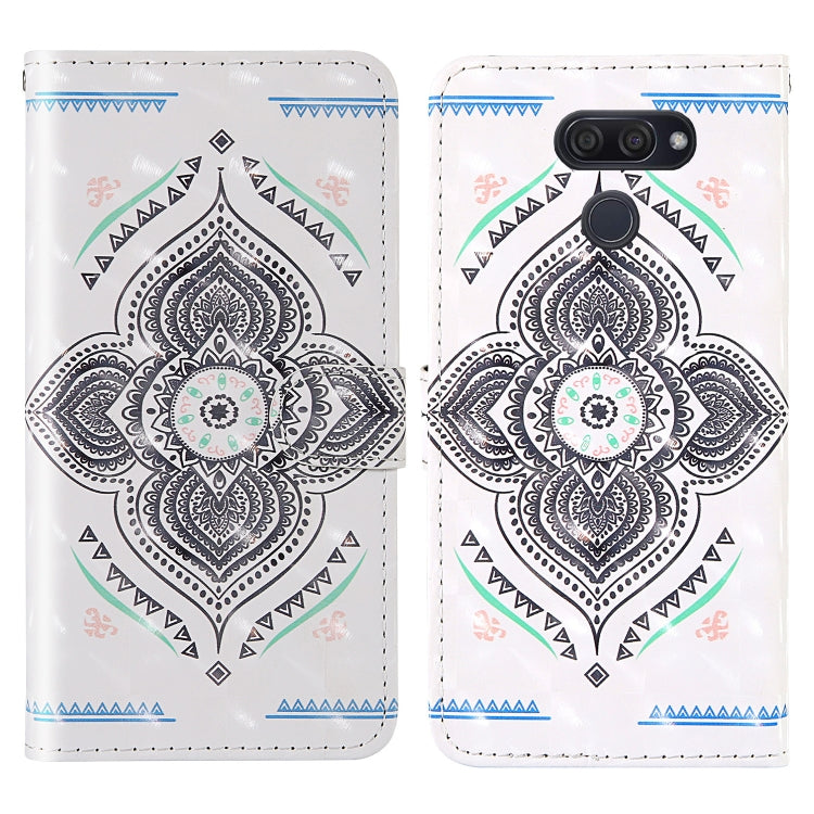 For LG K50 3D Painting Colored Drawing Pattern Horizontal Flip TPU + PU Leather Case with Holder & Card Slots & Wallet & Lanyard